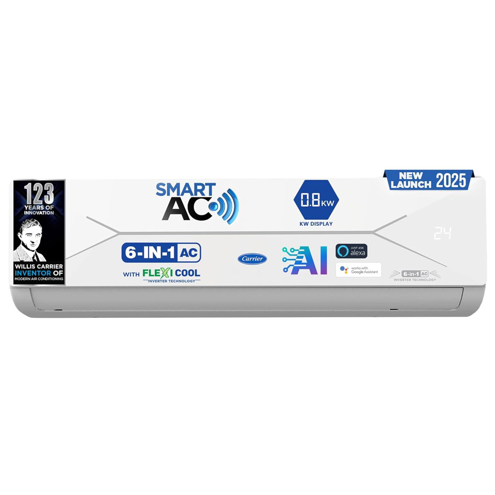 Carrier 1.5 Ton 5 Star Wi-Fi Smart Flexicool Inverter Split AC