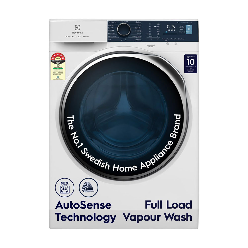 Electrolux 8kg 5 Star Fully Automatic Front Load Washing Machine