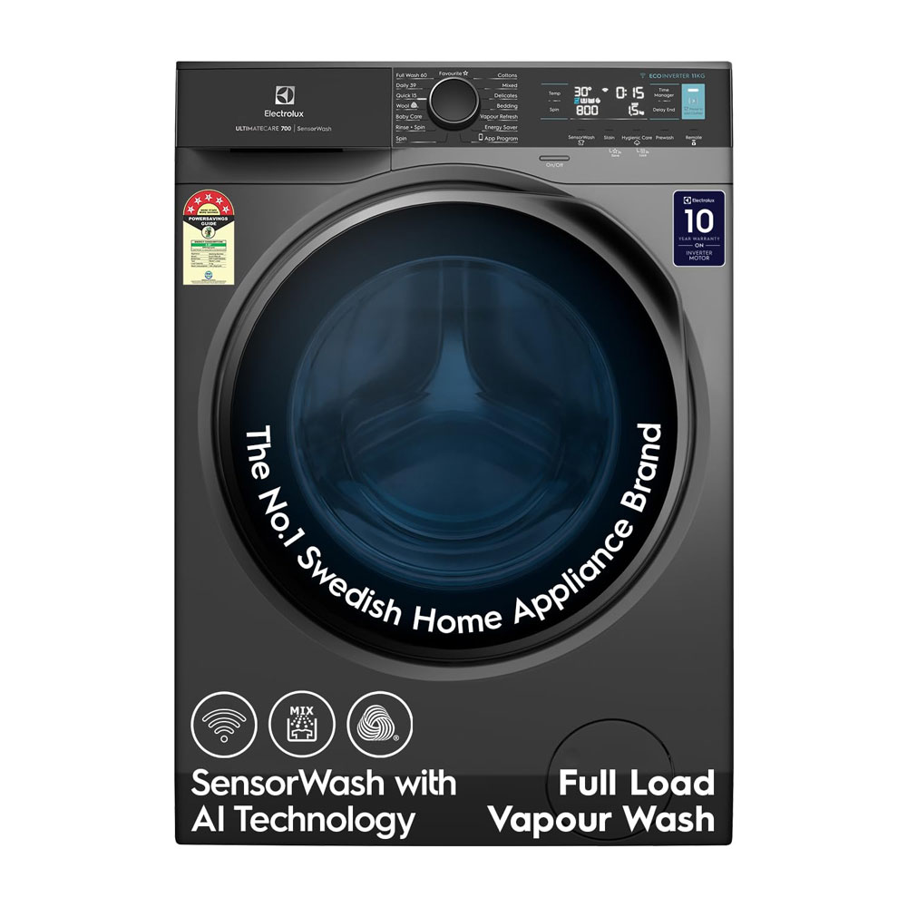 Electrolux 11kg 5 Star Fully Automatic Front Load Washing Machine