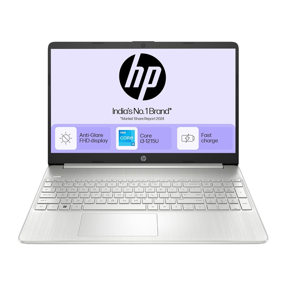 HP 15s, 12th Gen Intel Core i3-1215U Laptop (8GB DDR4, 512GB SSD) Anti-Glare