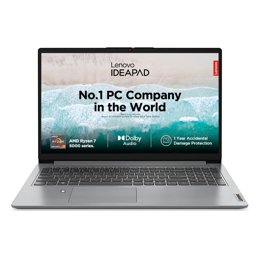 Lenovo IdeaPad Slim 1 AMD Ryzen 7 5700U 15.6" HD Thin and Light Laptop