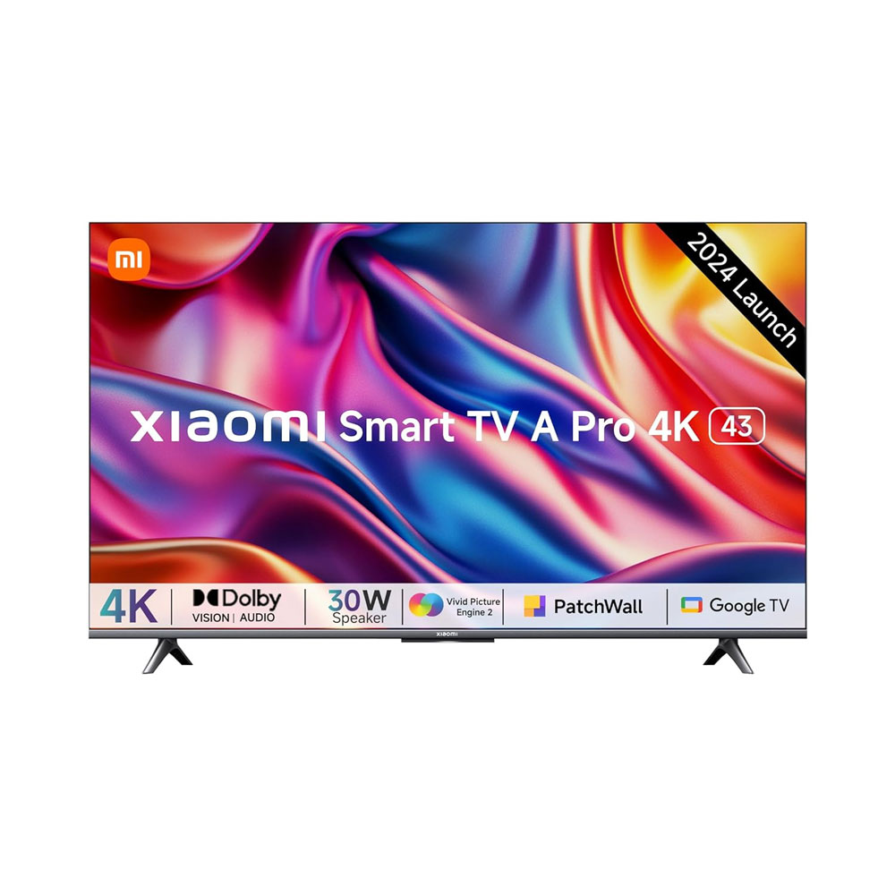 MI Xiaomi 108 cm (43 inches) A Pro 4K Dolby Vision Smart Google LED TV L43MA-AUIN